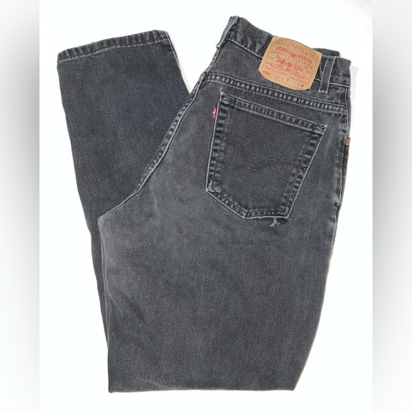 Levi's Denim - Vintage Levi’s 550 Women’s 12 Mis M Black Relaxed Fit Straight Denim Jeans
